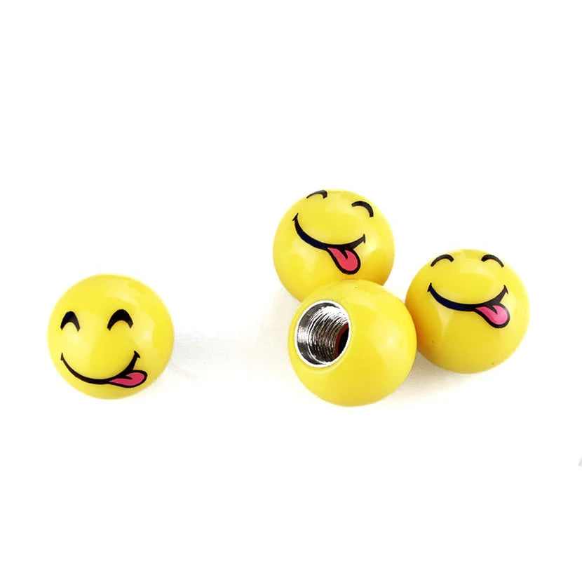 Bouchon de valve de roue smiley