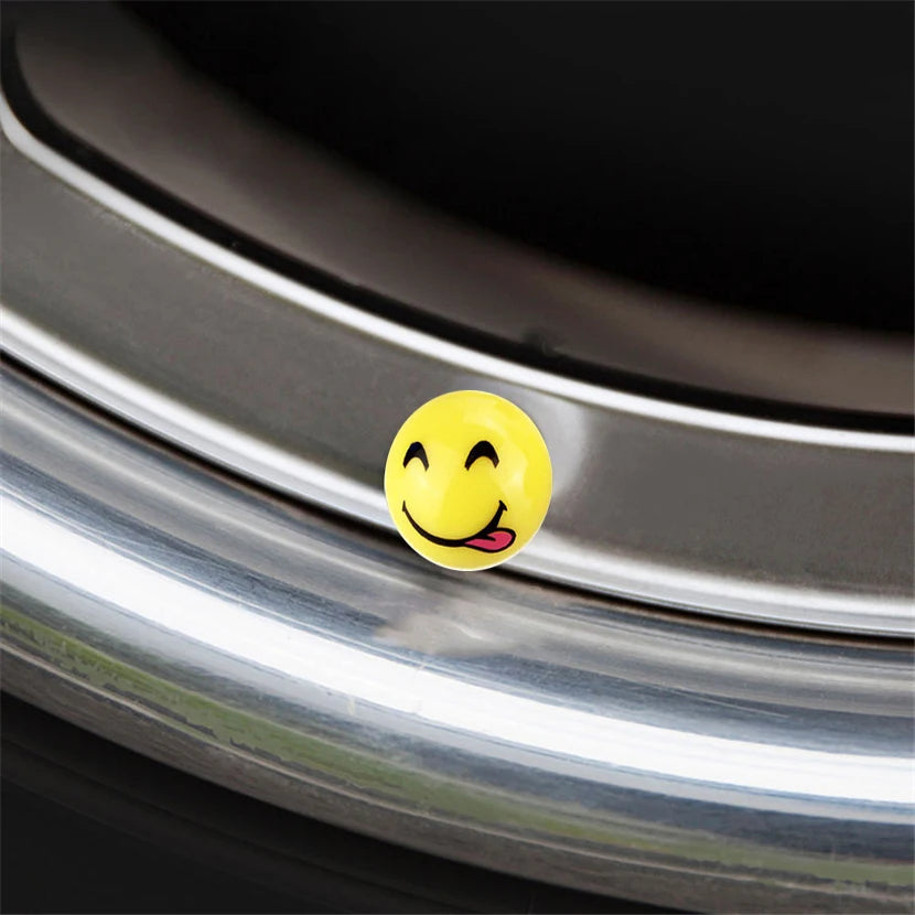 Bouchon de valve de roue smiley